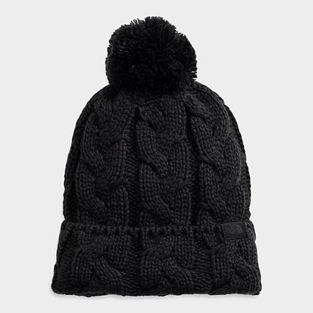 The North Face Women's Black Cable Minna Pom Beanie Size One Size